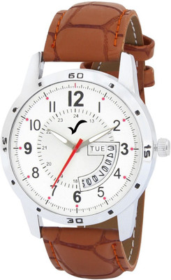 Wrightrack Exclusive Day Date Series Quartz Movement Stylish White Dial Wrist Watch for Boys Analog Watch  - For Men
