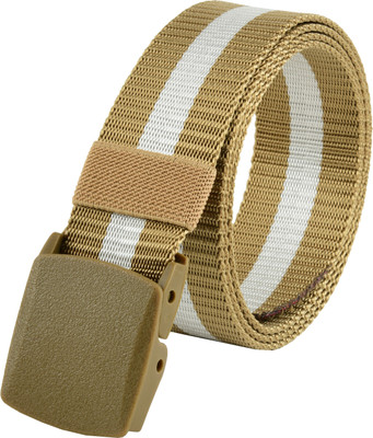 Kastner Men Formal Tan Canvas Belt