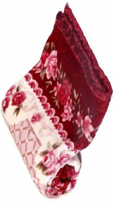 GKM Floral Single AC Blanket for  Mild Winter(Microfiber, Multicolor)