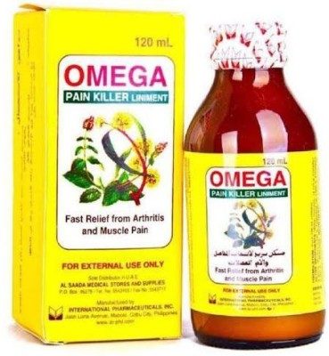 OMEGA Pain Killer Liniment Oil [120ml] Imported Liquid(120 ml)
