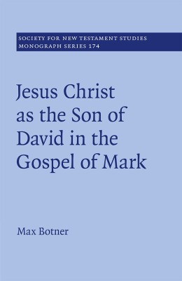 Jesus Christ as the Son of David in the Gospel of Mark(English, Paperback, Botner Max)