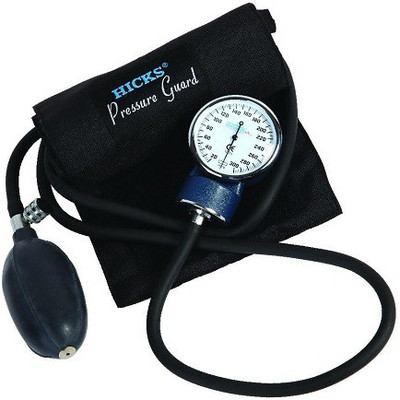 Hicks Dial Type Pressure Guard Sphygmomanometer Aneroid Bp Monitor(Black)