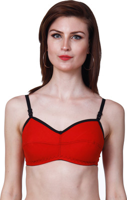 Nutex Sangini Women Full Coverage Non Padded Bra(Red)