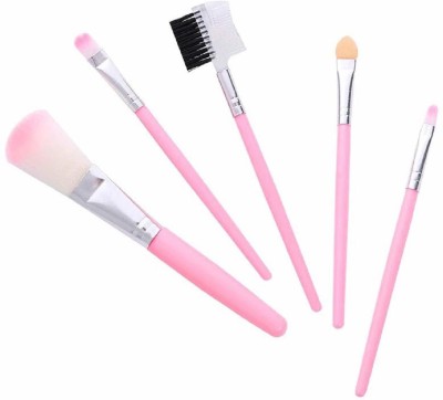 Utrust fashion 5 Pcs/Pack Pink Mini Eyeshadow Foundation Eyebrow Lip Makeup(Pack of 5)
