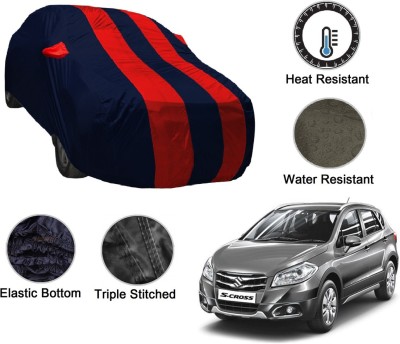 MOCKHE Car Cover For Maruti Suzuki S-Cross (With Mirror Pockets)(Blue, Red)