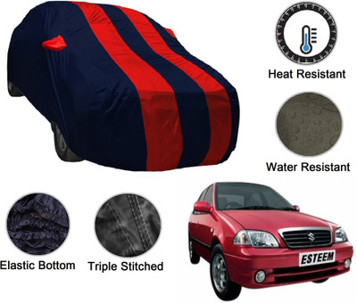 MOCKHE Car Cover For Maruti Suzuki Esteem (With Mirror Pockets)(Blue, Red)