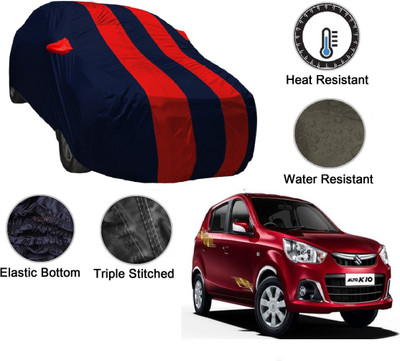 MOCKHE Car Cover For Maruti Suzuki Alto K10 (With Mirror Pockets)(Blue, Red)
