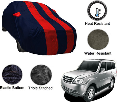 NIKS Car Cover For Tata Sumo (With Mirror Pockets)(Blue, Red)