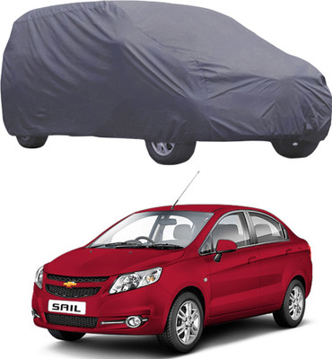 ABS AUTO TREND Car Cover For Chevrolet Sail (Without Mirror Pockets)(Grey)