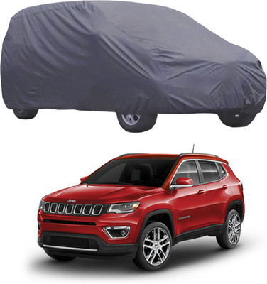 ABS AUTO TREND Car Cover For Jeep Compass (Without Mirror Pockets)(Grey)