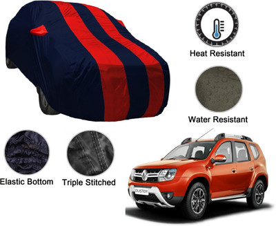 MOCKHE Car Cover For Renault Duster (With Mirror Pockets)(Blue, Red)