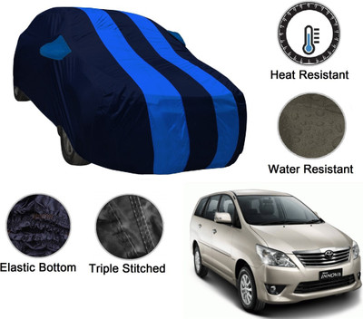MOCKHE Car Cover For Toyota Innova (With Mirror Pockets)(Blue, Blue)