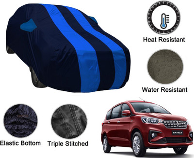 MOCKHE Car Cover For Maruti Suzuki Ertiga (With Mirror Pockets)(Blue, Blue, For 2019, 2020 Models)