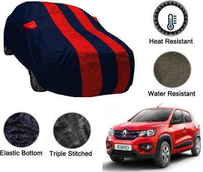 NIKS Car Cover For Renault Kwid (With Mirror Pockets)(Blue, Red)