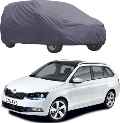 ABS AUTO TREND Car Cover For Skoda Fabia (Without Mirror Pockets)(Grey)