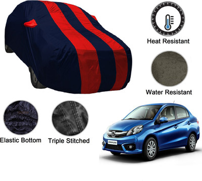 NIKS Car Cover For Honda Amaze (With Mirror Pockets)(Blue, Red, For 2018, 2019, 2020 Models)
