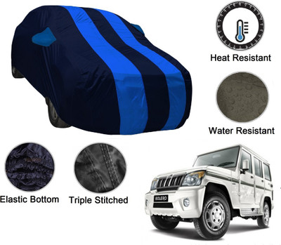 NIKS Car Cover For Mahindra Bolero (With Mirror Pockets)(Blue, Blue)