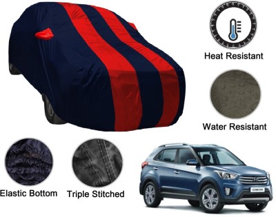 NIKS Car Cover For Hyundai Creta (With Mirror Pockets)(Blue, Red, For 2016, 2017, 2018, 2019 Models)