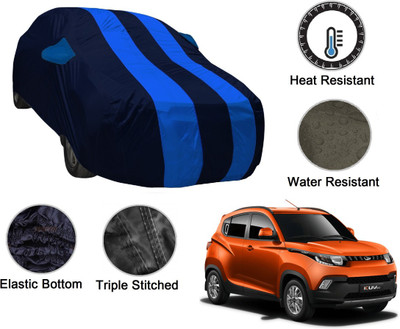 MOCKHE Car Cover For Mahindra KUV100 (With Mirror Pockets)(Blue, Blue)