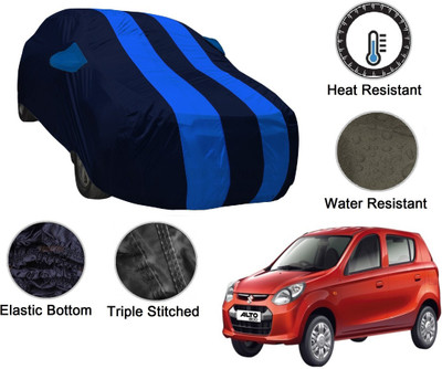 MOCKHE Car Cover For Maruti Suzuki Alto 800 (With Mirror Pockets)(Blue, Blue)