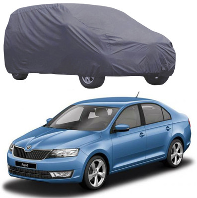 ABS AUTO TREND Car Cover For Skoda Rapid (Without Mirror Pockets)(Grey)
