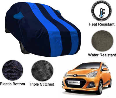 Amanzo Car Cover For Hyundai Grand i10, Grand i10 Nios (With Mirror Pockets)(Blue)