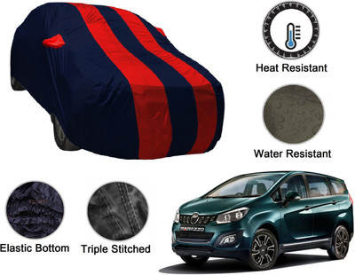 MOCKHE Car Cover For Mahindra Marazzo (With Mirror Pockets)(Blue, Red)