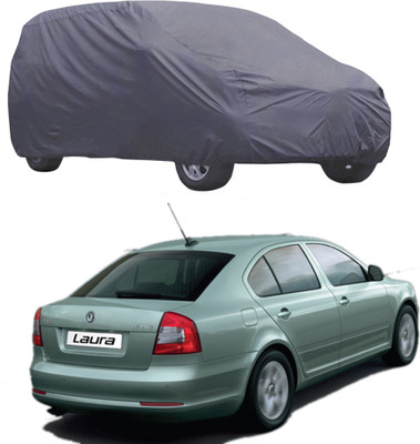 ABS AUTO TREND Car Cover For Skoda Laura (Without Mirror Pockets)(Grey)