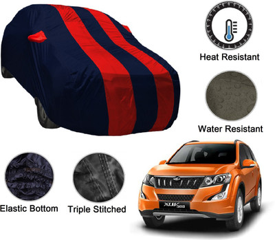 MOCKHE Car Cover For Mahindra XUV 500 (With Mirror Pockets)(Blue, Red)