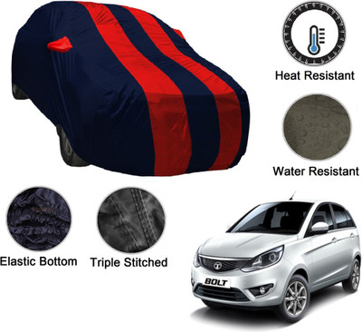 MOCKHE Car Cover For Tata Bolt (With Mirror Pockets)(Blue, Red)