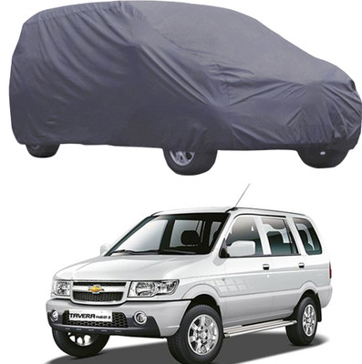 ABS AUTO TREND Car Cover For Chevrolet Tavera (Without Mirror Pockets)(Grey)