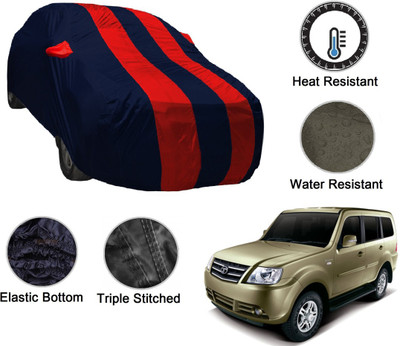 MOCKHE Car Cover For Tata Sumo Grande (With Mirror Pockets)(Blue, Red)