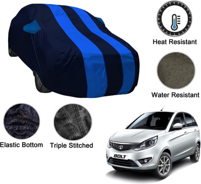 MOCKHE Car Cover For Tata Bolt (With Mirror Pockets)(Blue, Blue)