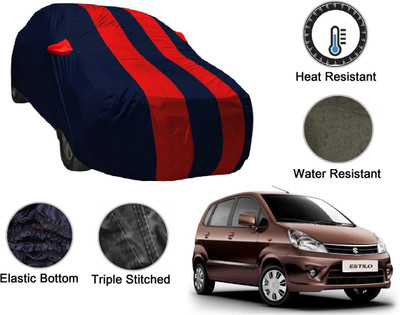 MOCKHE Car Cover For Maruti Suzuki Zen Estilo (With Mirror Pockets)(Blue, Red)
