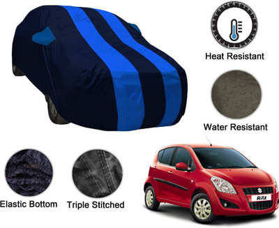 NIKS Car Cover For Maruti Suzuki Ritz (With Mirror Pockets)(Blue, Blue)