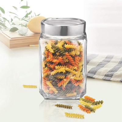 Coozico Glass Utility Container  - 1000 ml(Clear)