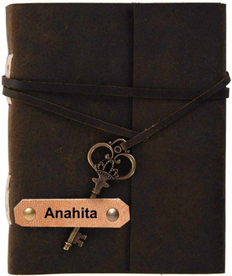 DI-KRAFT Handmade A5 Diary Unruled 200 Pages(Brown)