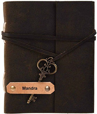 DI-KRAFT Handmade A5 Diary Unruled 200 Pages(Brown)