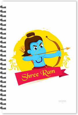 ESCAPER Shree Ram kids cartoon Diary (Ruled - A5 Size), God Diary, Devotional Diary A5 Notebook Ruled 160 Pages(Multicolor)