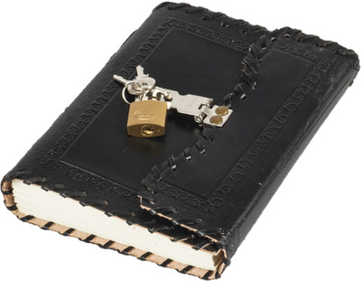 Craftezo Handmade Book-size Journal UNLINED 200 Pages(Black)