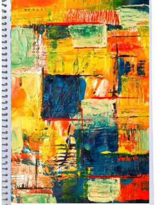 Resnic Plain paper Notebook A4 Notebook Unruled 198 Pages(Multicolor)