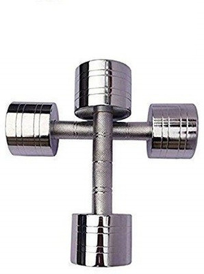 LCARNO Steel dumbbell - chrome 7.5kg set of 2 (7.5 kg X 2 pcs. =15kg.) Fixed Weight Dumbbell(15 kg)