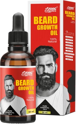 Zorg Organics Beard Growth Oil for healthy and strong beard growth Hair Oil(30 ml)