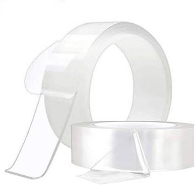 king and queen store Double Sided Handheld Dispenser Cello Tape (Manual)(Clear)