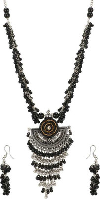 Foxy Trend Alloy Black Jewellery Set(Pack of 1)