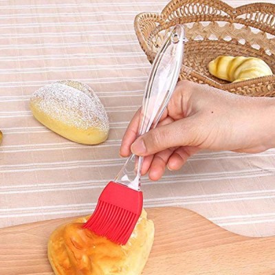 GLOWIS New & Big Silicone Oil Brush & Spatula For applying Butter/Oil, Cake Mixer, Decorating, Cooking, Kitchen Tool Set. silicon Flat Pastry Brush(Pack of 2)