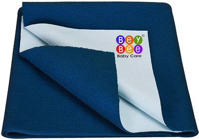 BeyBee Cotton Baby Bed Protecting Mat(Dark Sea Blue, Extra Large)
