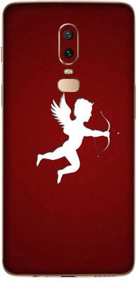 aadia OnePlus 6 Mobile Skin(Maroon, White)