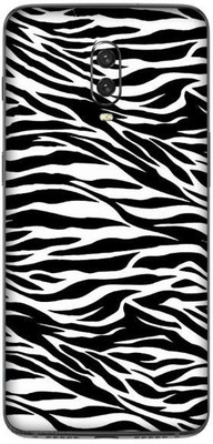 aadia OnePlus 6T Mobile Skin(Black, White)