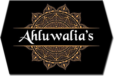 Midas Craft Polypropylene Popular Name Name Plate(Black, Gold)